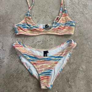 Triangl Swimwear Multicolor Striped Bikini